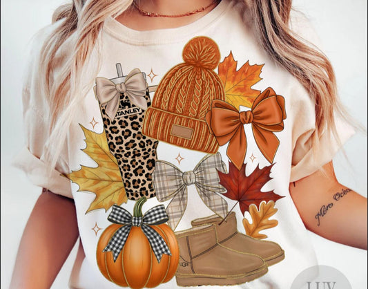 Fall collage tee