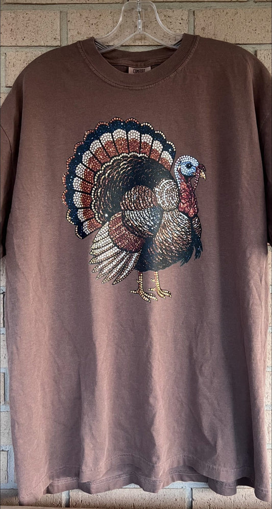 faux cz turkey tee