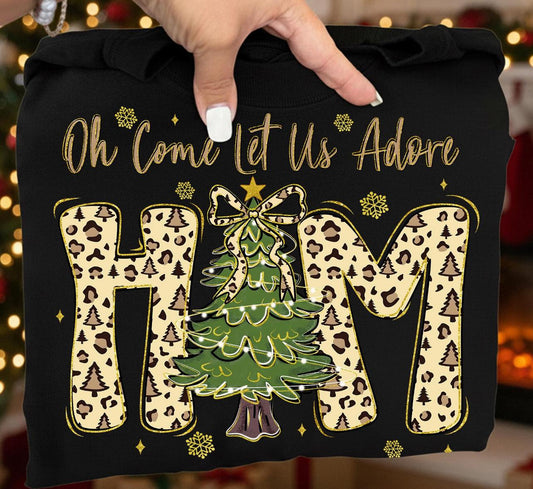 Oh come let us Adore him tee