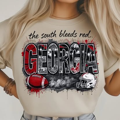 The south bleeds red Georgia tee