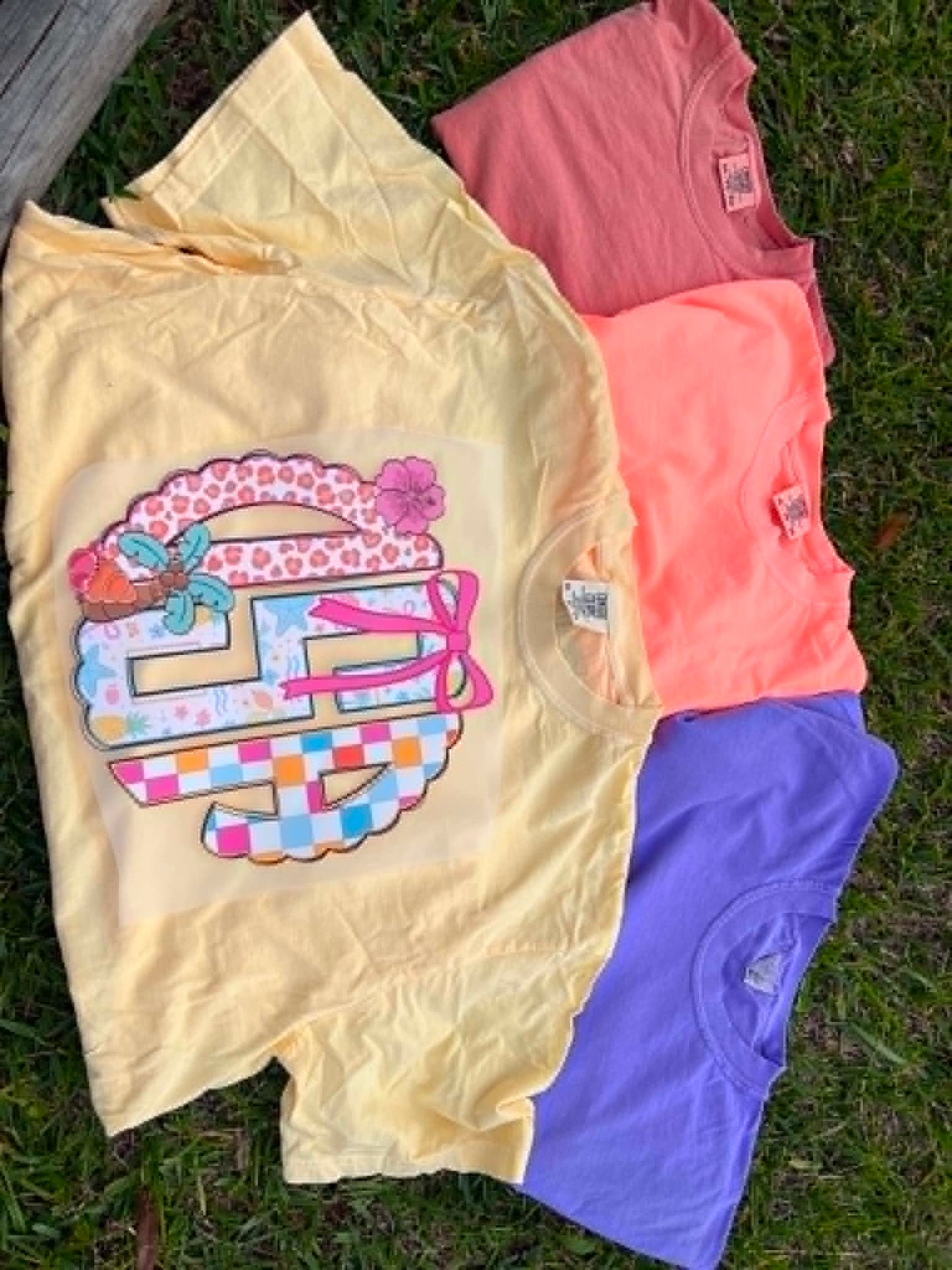 Summer initial tees