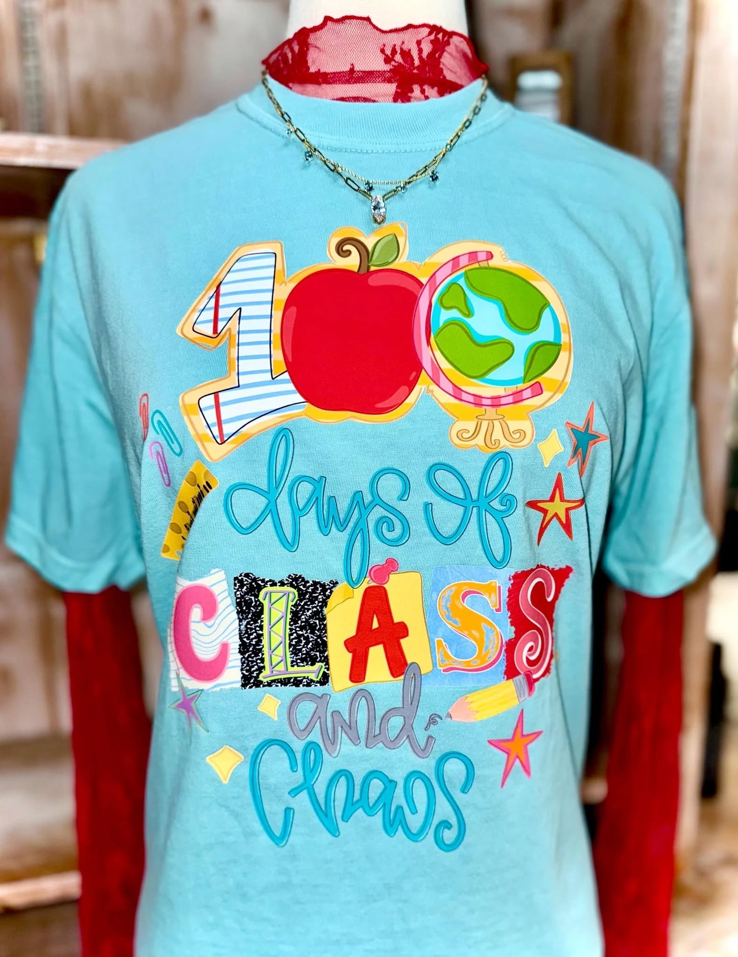 100 days of class and chaos tee