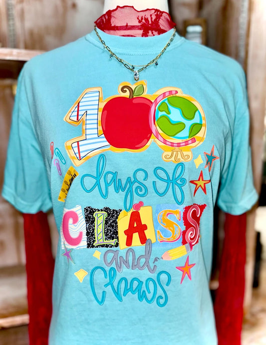 100 days of class and chaos tee