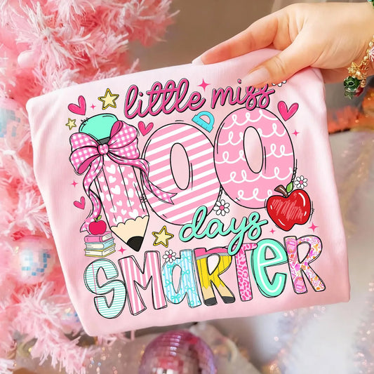 little miss 100 days smarter tee
