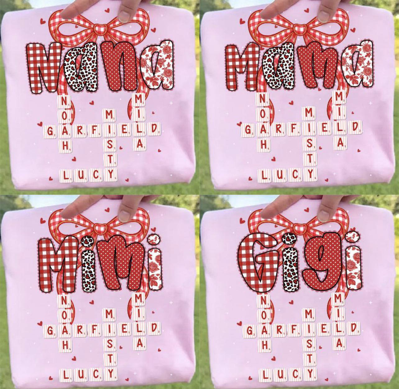 Custom Scrabble name tees