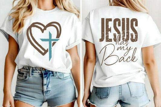 Jesus has my back tee