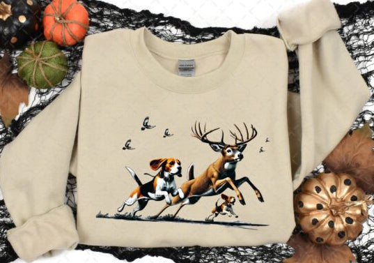 Walker dogs running deer tee