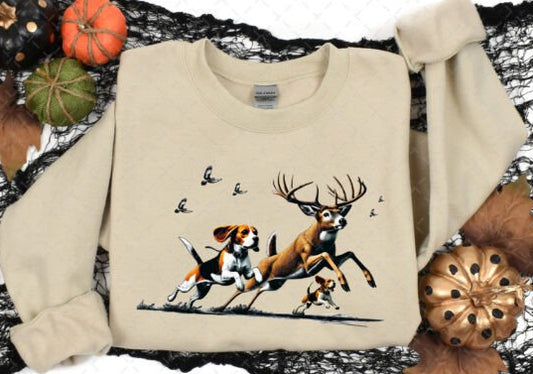Walker dogs running deer tee