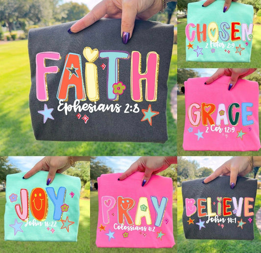 Bible Verse tee put in the notes tab what verse you would like