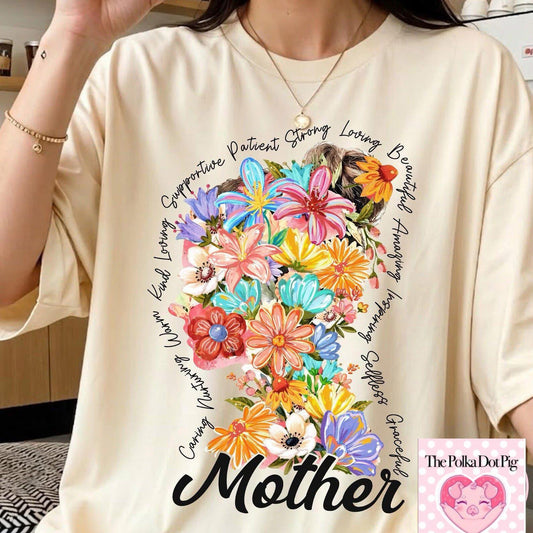 Floral mother tee