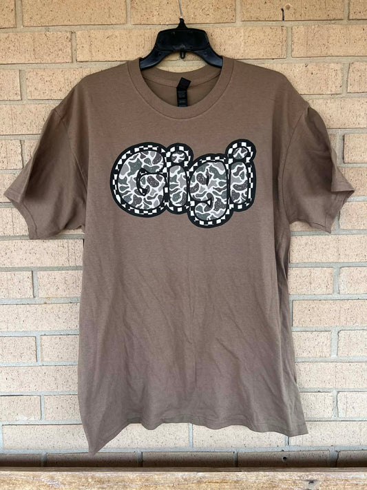 Checkered Camo Gigi tee