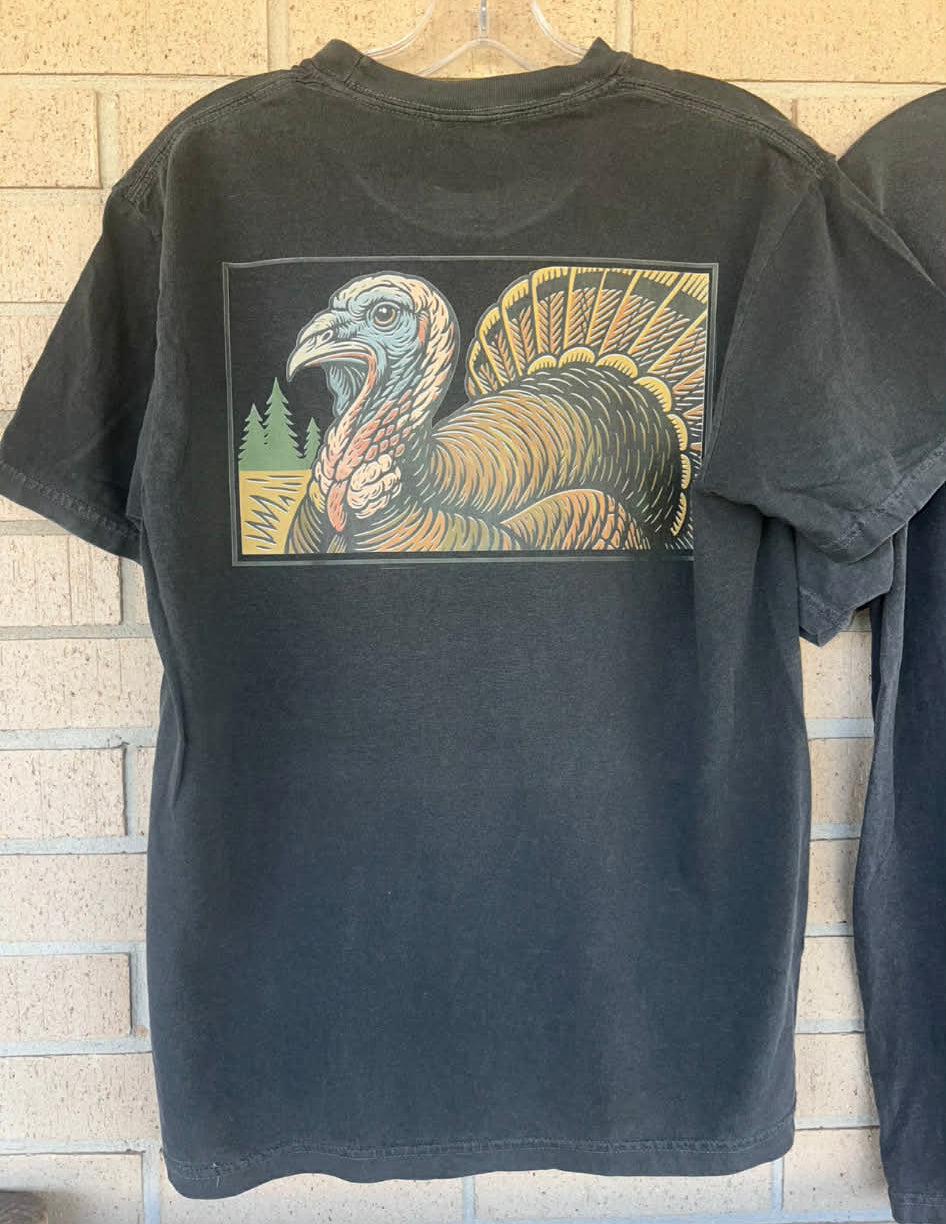 Vintage Turkey tee cream turkey tracks tee