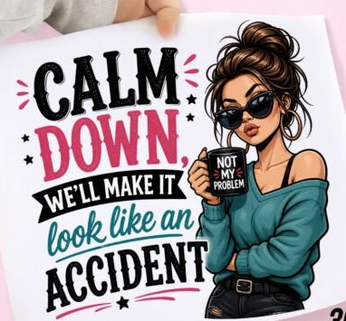 Calm Down We'll Make It Look Like An Accident tee