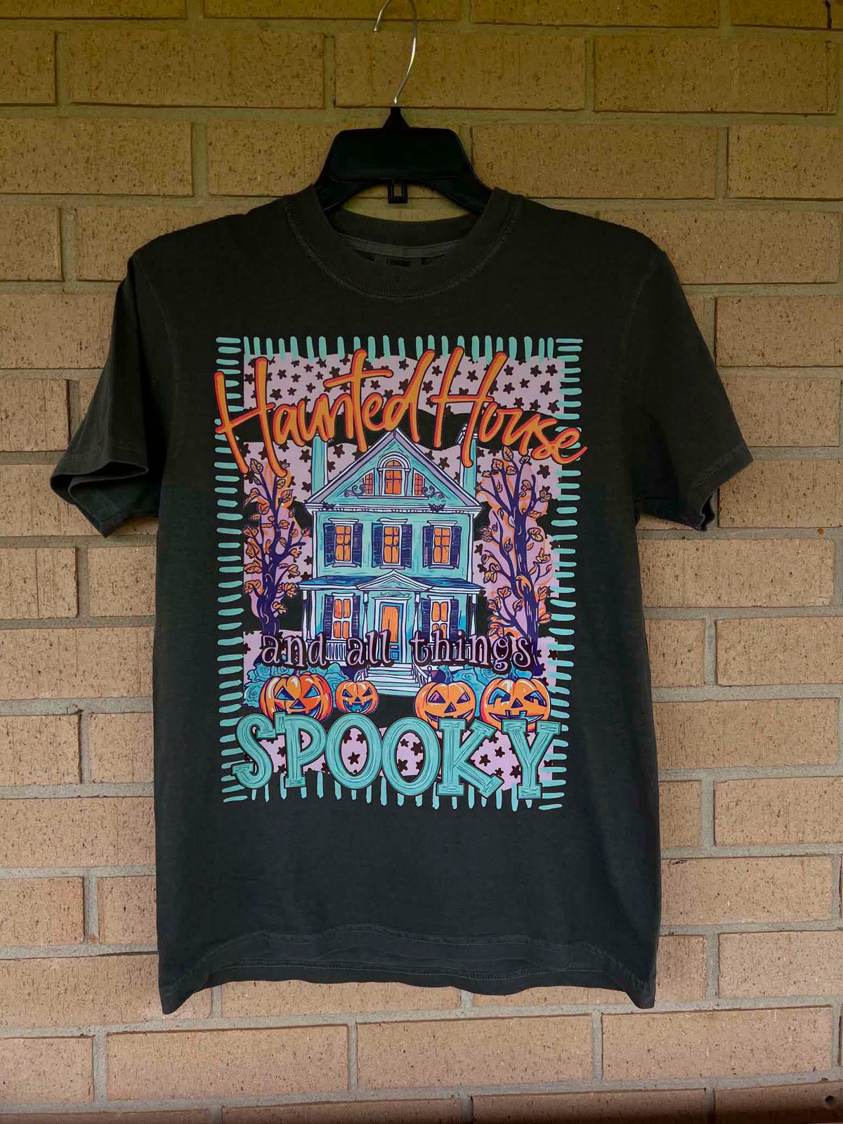 Haunted house and all things spooky tee