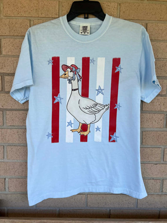 star spangled goose tee