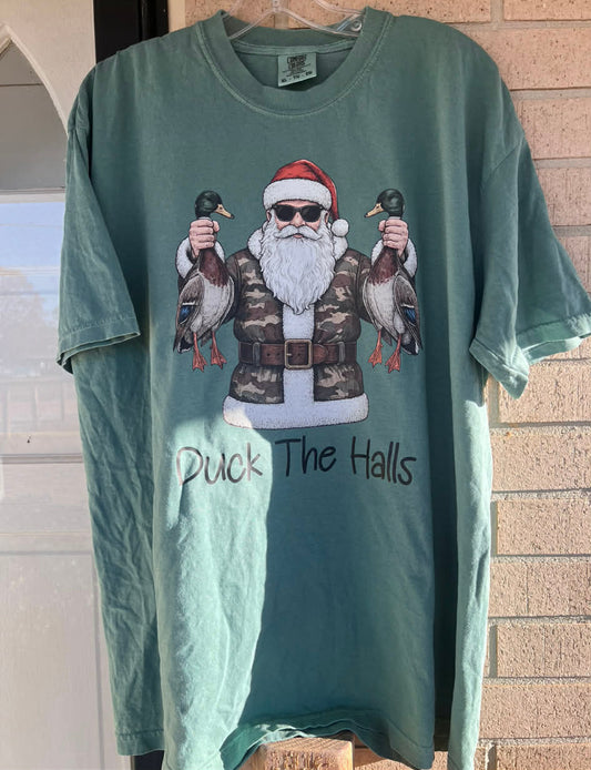 duck the halls Santa tee