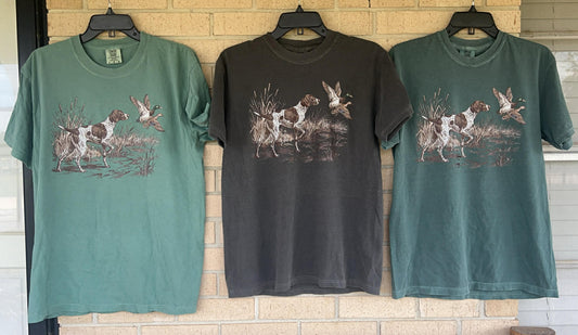 German Shorthaired Pointer Duck Hunting tee