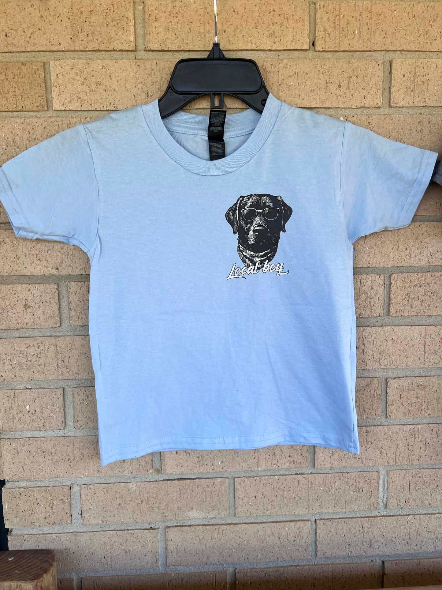 Black lab local boy tee