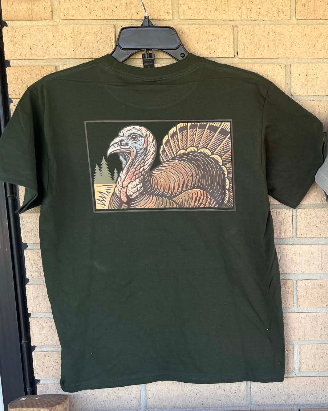 Vintage Turkey tee cream turkey tracks tee gildan tee