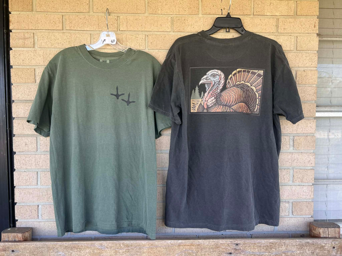 Vintage Turkey tee black turkey tracks tee