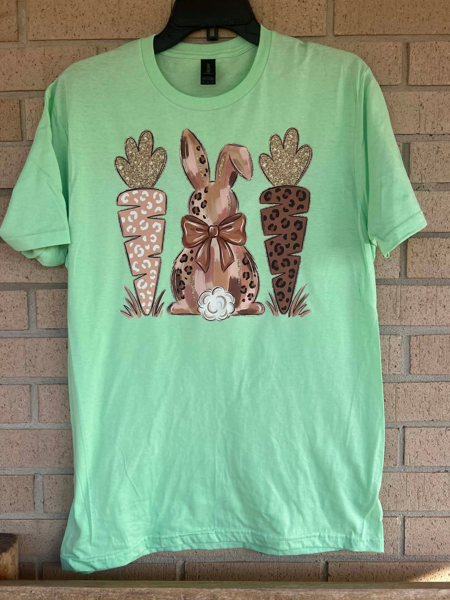 leopard carrots with bunny tee