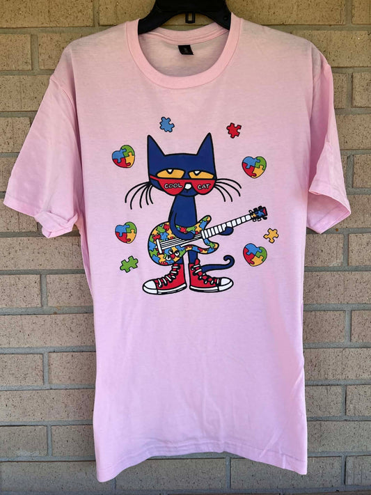 Pete the cat autism awareness tee