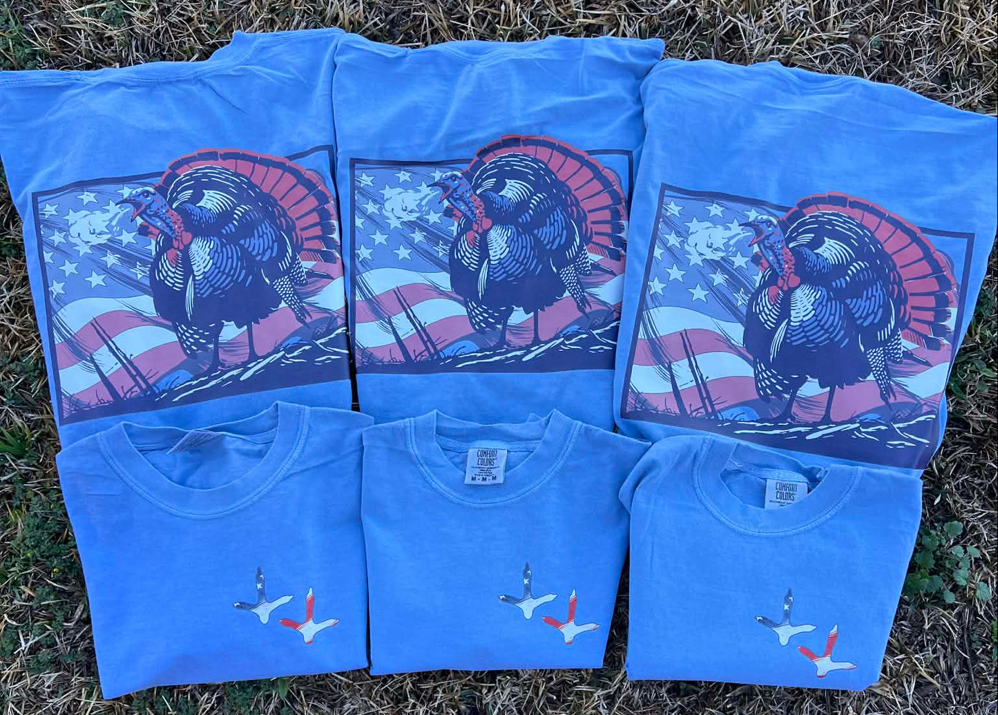American Turkey, Patriotic Wild Turkey, USA Flag Turkey, Hunting Season T-Shirt