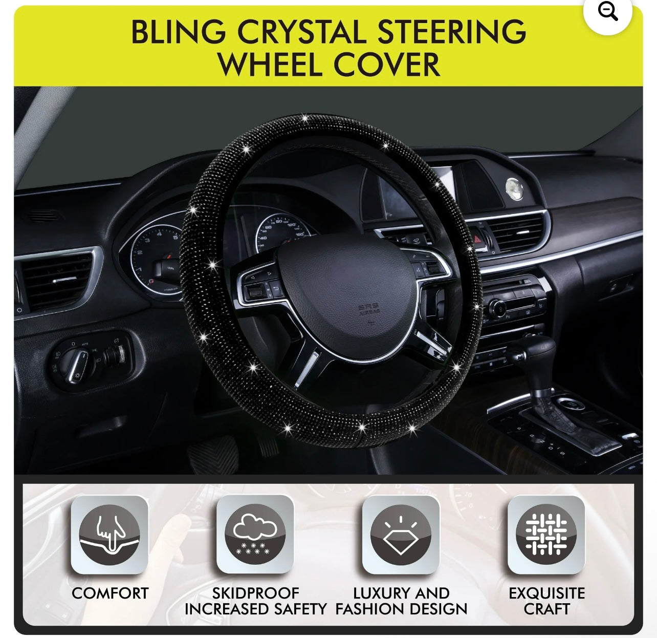 3 piece bling car kit