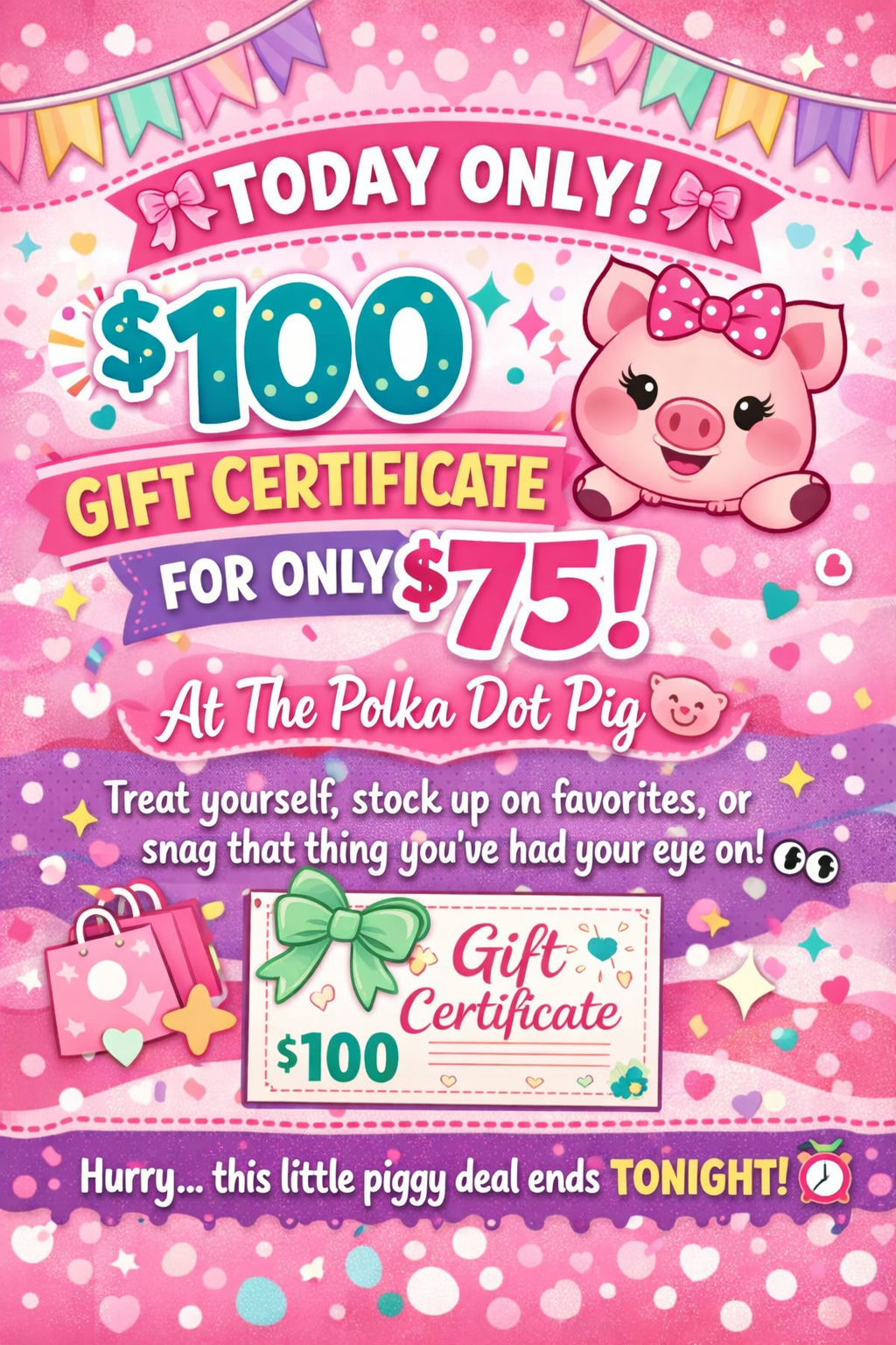 $100 Gift Certificate for $75
