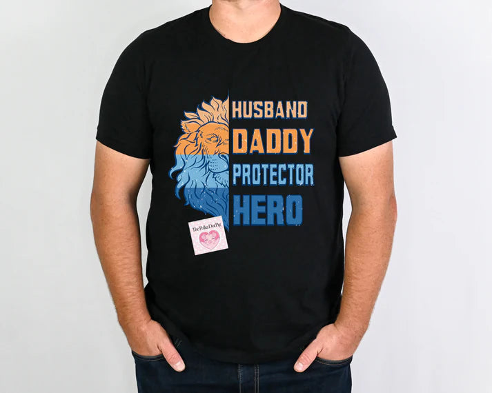 Husband Daddy Protector Hero Tee