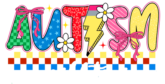 Autism tour one DTF or Sublimation Transfer ONLY