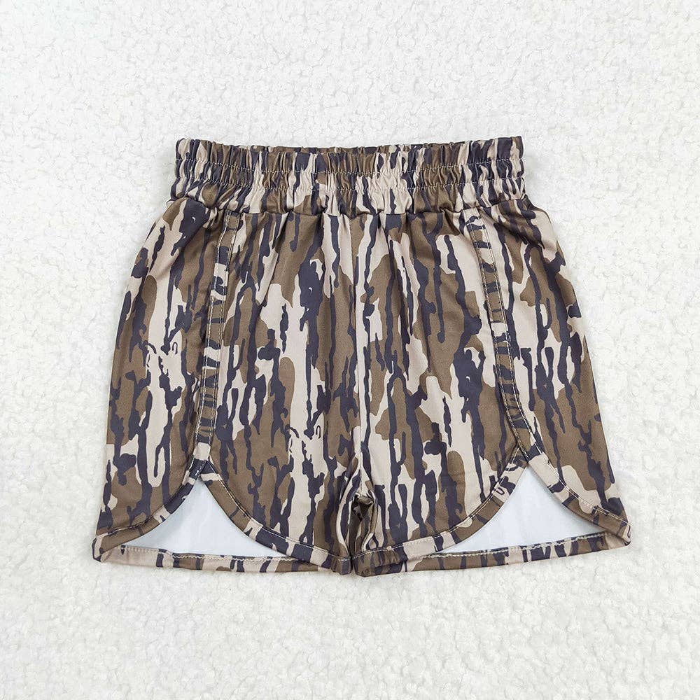 Mommy and Me Baby Girls Green Camo Bottomland Summer Shorts Bottoms: Women 4XL