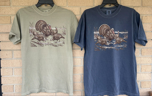 Vintage Retro Turkey Hunting tee