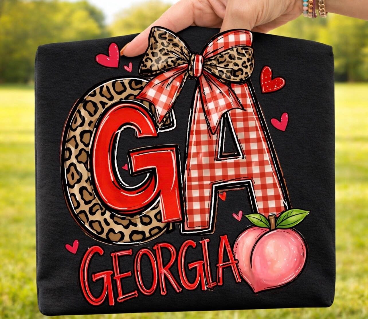 Georgia peach tee