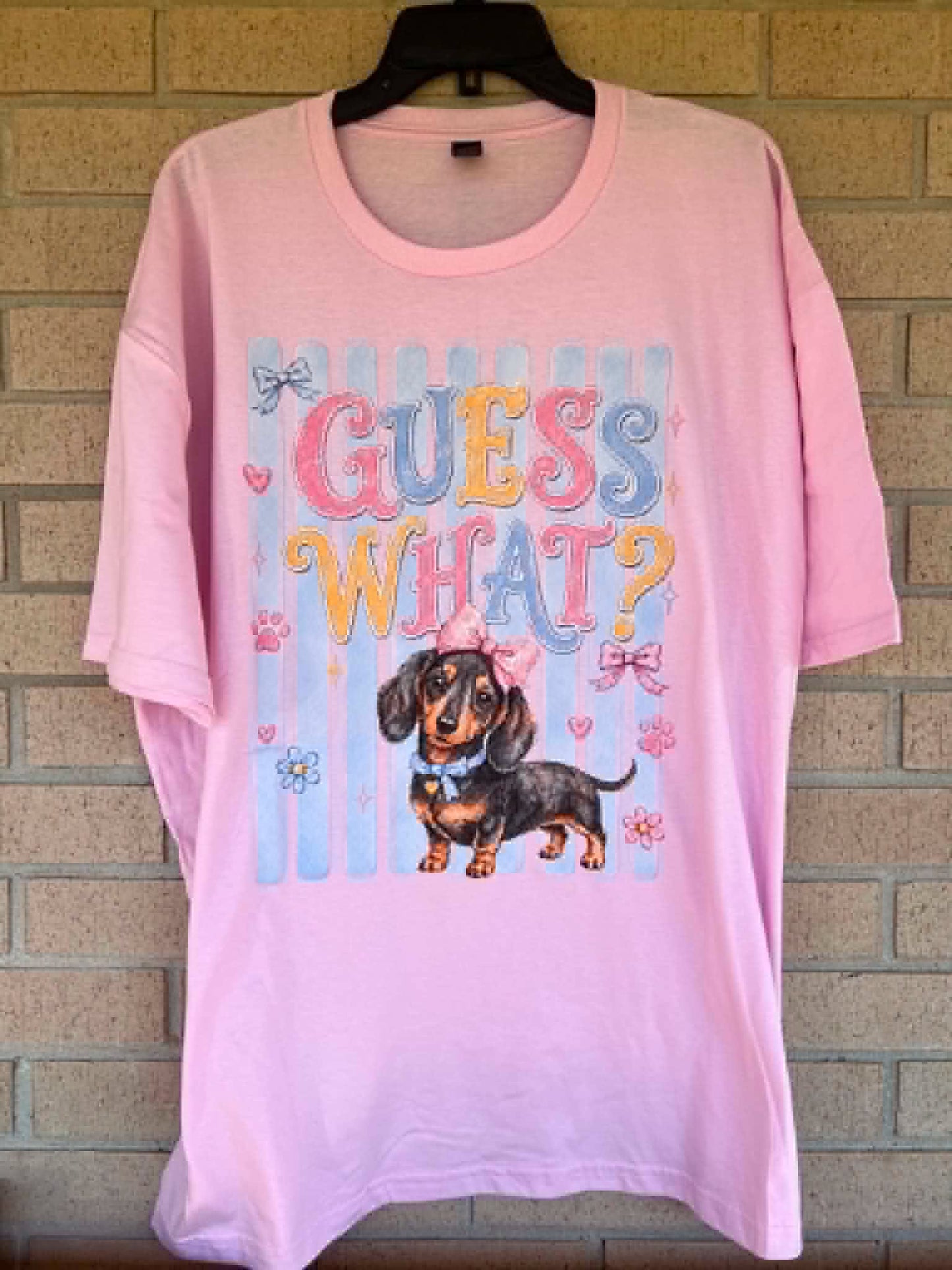 Guess what wiener butt tee