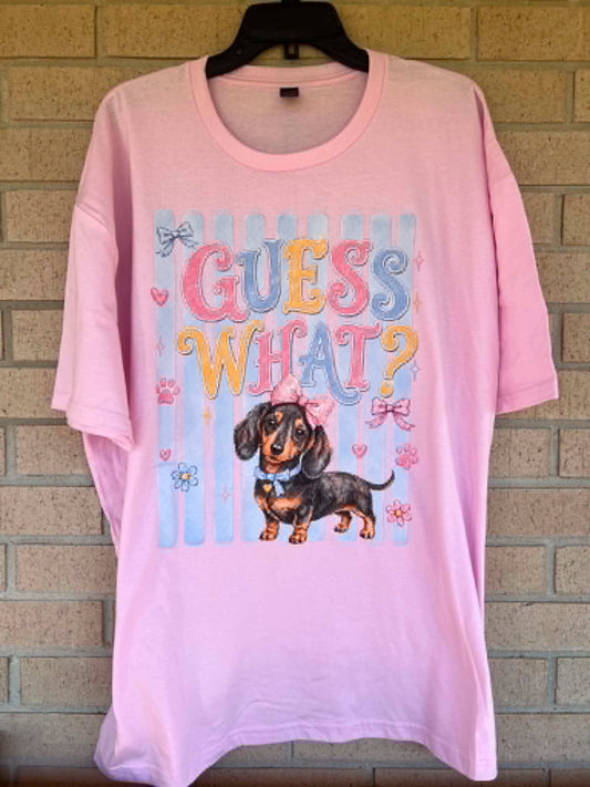 Guess what wiener butt tee