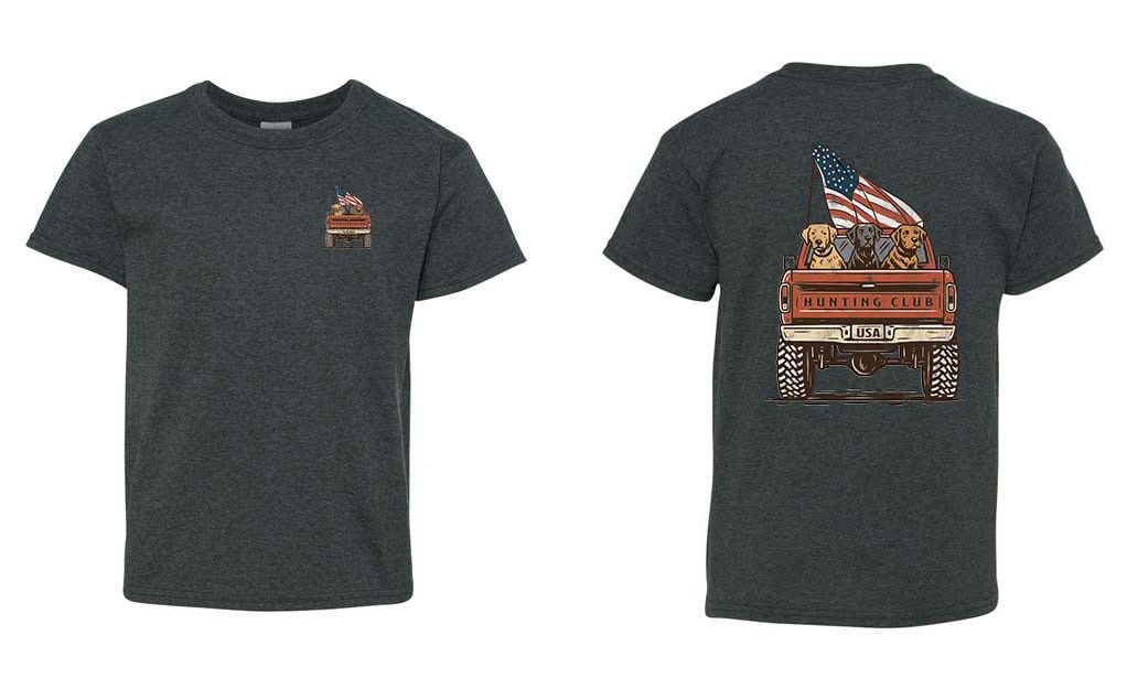 Hunting Club truck tee with dogs
