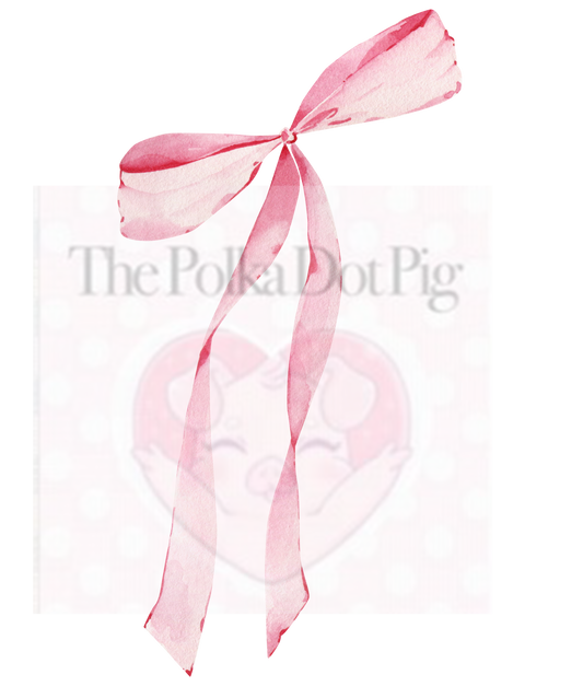Pink Coquette Bow Long