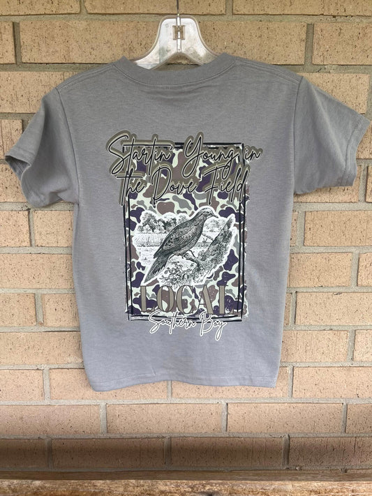 southern boy Startin' young in the dove field tshirt
