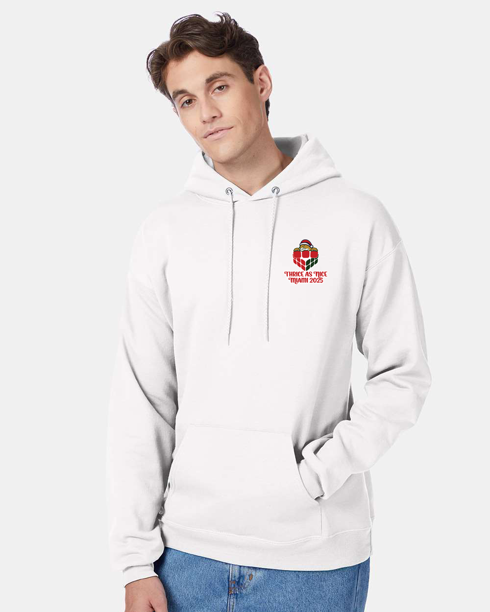 Thrice as Nice Miami Cubing Cubers Pocket design HOODIE