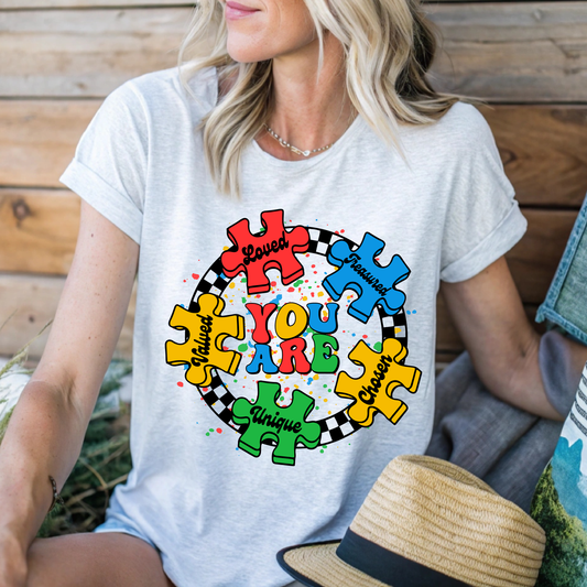 You are autism awareness print only dtf or sublimation